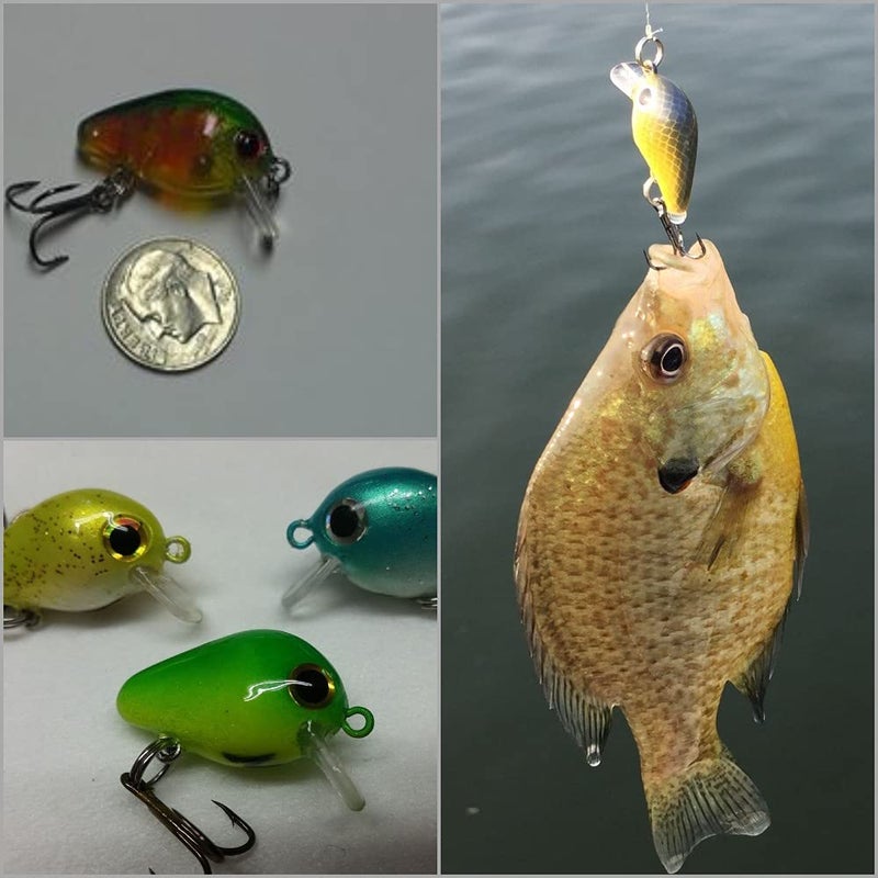 wLure 10 Blank Unpainted Tiny Crankbait Lightweight 1.5g Crappie Fishing Fishing Lures UPC746 - Image 4